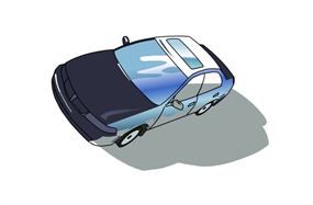 手绘特斯拉汽车flash动画